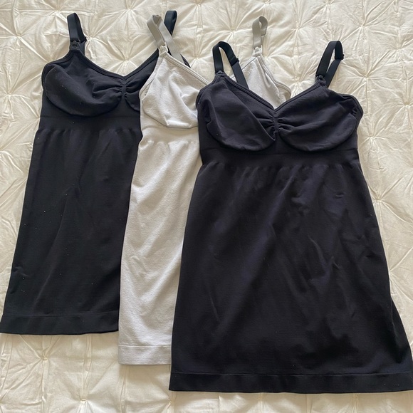 3 pack Bravado Nursing Tank Bundle stretchy soft comfortable durable slimming - Picture 2 of 5